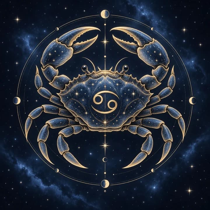Cancer celestial illustration